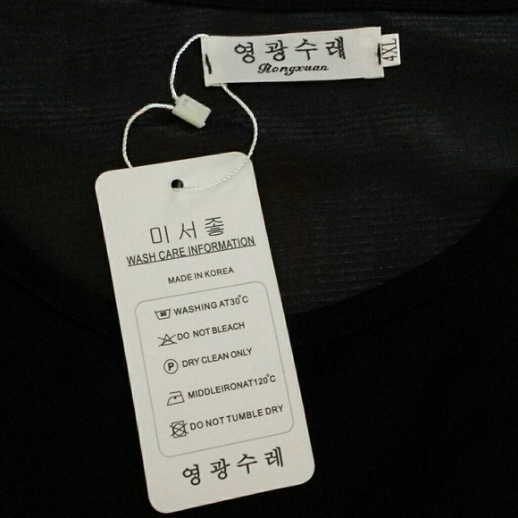 NWT Rongxuan Black Blouse / Tunic /Short Dress 4XL - Picture 4 of 8